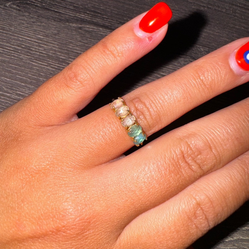 Local Eclectic ring with gemstones